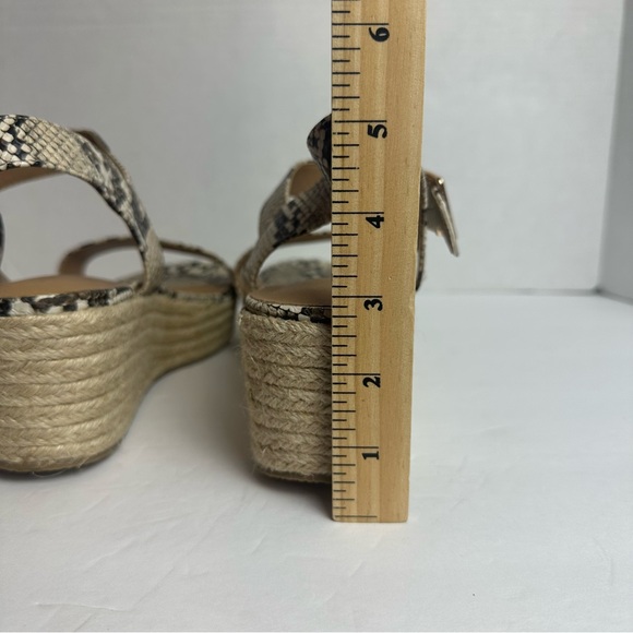 Lane Bryant Espadrille Snakeskin Wedges Strappy Sandals Womens Size 11 W​ide - Picture 12 of 13